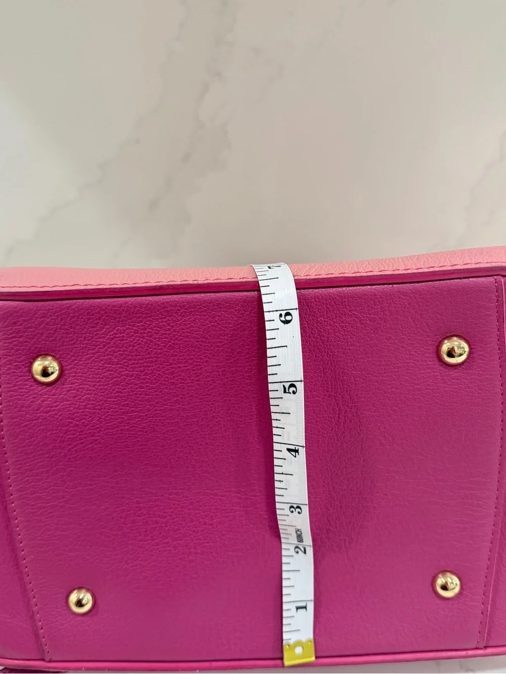 Miu Miu Two-Tone Pink Leather Satchel Crossbody Bag Gold Hardware Made Italy